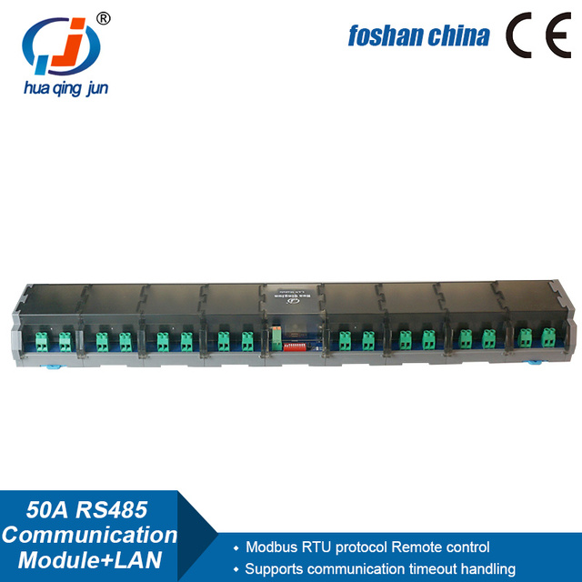 Huaqingjun 32-Channel RS485 Ethernet Relay Module Modbus RTU HF165F-50A Hongfa Single Open 50A MQTT HTTP UDP Relays for PLC