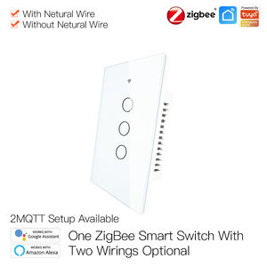 MOES Zigbee <span class=keywords><strong>z-wave</strong></span> קיר מגע חכם אור מתג חכם חיים/Tuya 1/2/3/4 כנופיה 2/3 דרך, interruptor - Product Image 6