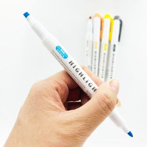 Marcadores Fluorescentes de Doble Punta a Base de Agua, Inodoros, de 5 Colores, de Calidad Premium para Estudiantes - Product Image 3