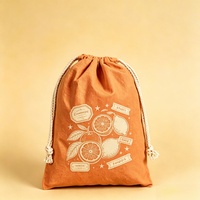Sac à cordon en toile naturelle imprimé motif dessin animé, écologique, recyclable, lavable, multi-usage, portable, pochette de rangement pour cadeaux