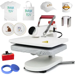 Freesub 5 in 1 heat press machine Multifunctional sublimation tshirt cap mug printing machines for t-shirt F910-5