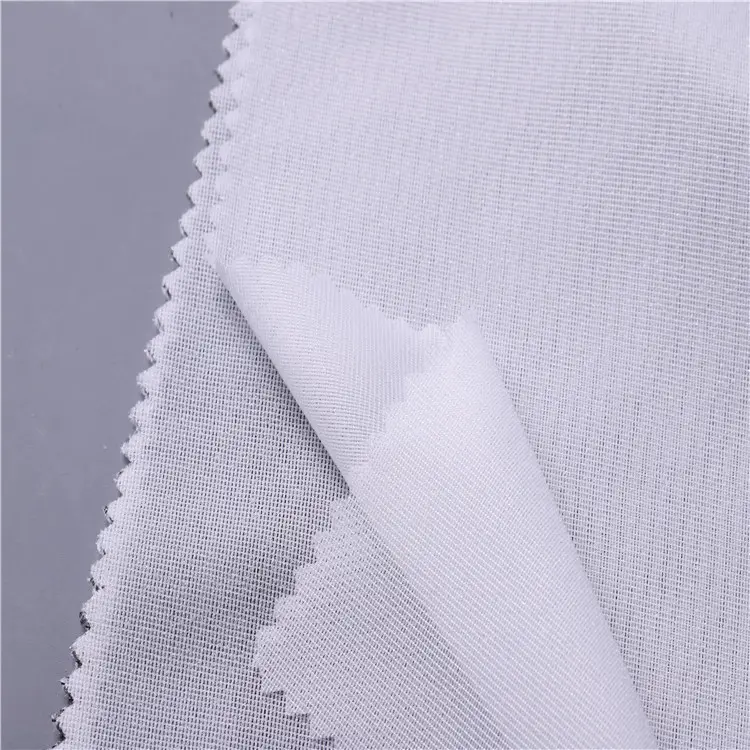 Adhesive garment polyester fusing double dot woven interlining for suit