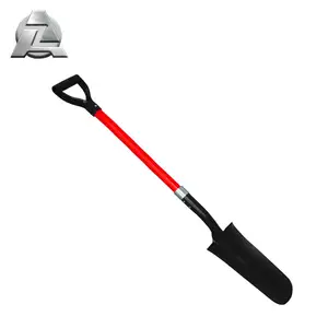 Оптовая продажа, сельскохозяйственный ручной инструмент, металлическая дренажная лопата с ручкой