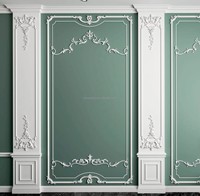 OC-3118 Moulure d'angle moderne en polyuréthane écologique, design à double couche avec bord arrondi, petit bord supérieur étroit, bords parallèles larges