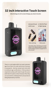 Устройство для чтения карт с сенсорным экраном, 21 + 18 +, настенный автомат для продажи табака для розничной торговли - Product Image 6