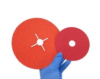PMS 7 pouces disque de fibre de résine céramique outils abrasifs meulage de ponçage de Surface métallique en acier inoxydable
