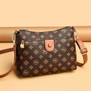 Sac à bandoulière pour femme, nouveau modèle imprimé, deux sangles, fermeture éclair, polyester PVC, tendance automne, sac à main chic pour maman, Tanjing - Product Image 3