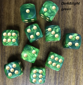 Produttore personalizzato 16mm acrilico perla dadi simbolo inciso 6 lati angolo tondo multicolore perla astrologia dadi per il gioco - Product Image 5