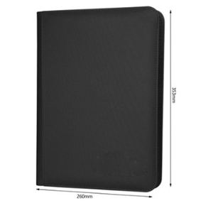 FX Classic Black PU Leather 9-Pocket Trading <b>Card</b> Binder 360 Slots Zippered Album for TCG Sports <b>Cards</b> Case Custom Logo Case - Product Image 2