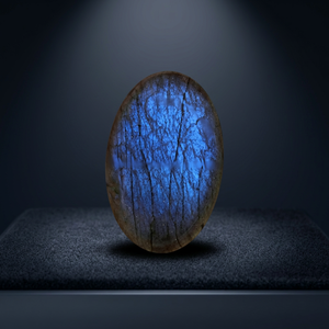 Cabujón Ovalado de Labradorita Azul Natural, Piedras Preciosas Sueltas, Certificadas por Terceros, Lote al por Mayor, Gopika Exports, para la Fabricación de Joyas - Product Image 1