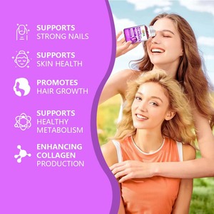 Complément de biotine le plus vendu favorisant la croissance des cheveux et la beauté de la peau – Gommes de biotine pour une peau éclatante - Product Image 6