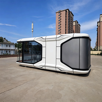 Cabane mobile préfabriquée Tiny Apple Cabin, maison-capsule préfabriquée avec cuisine et salle de bain pour hôtels