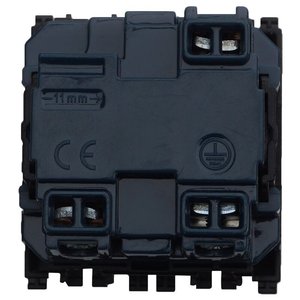 Presa Schuko Vimar Arke Compatibile 2P+T 16A Nera, Presa Industriale a Muro 3 Pin 13A in Vetro, Livello IP54, Standard EU/CN - Product Image 1