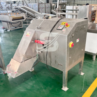 Multifunctionele aardbeien-aardappel-ananas-mango blokjes snijmachine groente-fruit snijmachine motor SUS304 roestvrij staal