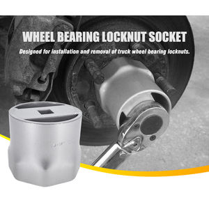 8-<b>Point</b> Rounded Wheel Bearing Locknut <b>Socket</b> 3-3/4 Inch Vehicle Tool - Product Image 3