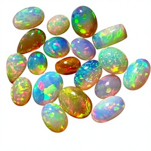 Natural Ethiopian Welo Opal Cabs Mix Size Oval Cabochon Multi <b>Fire</b> Loose Gemstone for Jewelry Making FAIJAN <b>GEMS</b> Third Party - Product Image 1