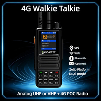 Radio bidirectionnelle GaodaPTT 4G Walkie Talkie R1 Zello POC, double mode analogique UHF/VHF, réseau public, GPS, WIFI, SOS, interphone mondial