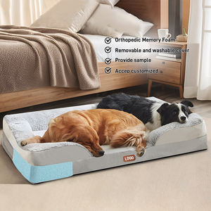 Camas ortopédicas de lujo para perros, Cama grande impermeable de espuma viscoelástica para perros de gran tamaño con cubierta extraíble lavable - Product Image 2