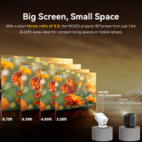 Projecteur vidéo HP Wholesale MC425 LED LCD Smart Android 14 Wifi Proyector HD 1080P Home Theater Game