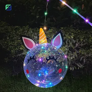 20 Inch Decoration Led Bobo Balloons Children&#39;s Toy Electronic Led Balloon Glowing Street Balloons