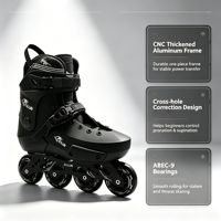 Patins à roulettes professionnels, cadre en alliage d'aluminium, roulements ABEC-9, roues en PU 85A pour le slalom, durables, haute qualité, pour adultes