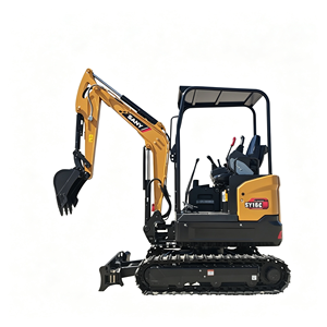 Mini-excavatrice SY16C de 1,7 tonne, micro-excavatrice hydraulique sur chenilles, prix avec accessoires optionnels et attache rapide - Product Image 1
