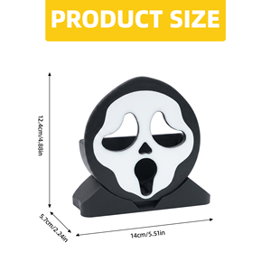 Portaspugne a forma di Ghost Face di Halloween, con drenaggio rapido, organizer da lavello per cucina, porta spugne per pulizia a tema horror/cartoon, gadget per la casa - Product Image 2
