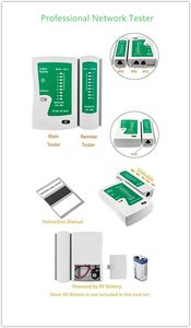 <span class=keywords><strong>Tester</strong></span> per cavi di rete RJ45 Kit di strumenti a crimpare RJ45 CAT5 CAT5e <span class=keywords><strong>CAT6</strong></span> Kit di utensili a crimpare piegatore <span class=keywords><strong>Ethernet</strong></span> per RJ11/RJ12/RJ45 - Product Image 4