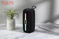 Speaker Portabel Nirkabel TG675 Grosir, Tahan Air 5.3, RGB, USB, Aux, untuk Olahraga Luar Ruangan, Android/iOS/HarmonyOS, Plastik
