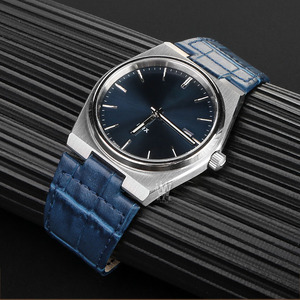 Sgancio rapido 12mm <span class=keywords><strong>coccodrillo</strong></span> PRX tissso cinturino <span class=keywords><strong>in</strong></span> vera pelle con fibbia <span class=keywords><strong>in</strong></span> acciaio inossidabile compatibile con smartwatch da 40mm - Product Image 2