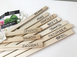 <span class=keywords><strong>Étiquettes</strong></span> de signe de plante en bois pointues personnalisées <span class=keywords><strong>étiquettes</strong></span> de marquage de <span class=keywords><strong>semis</strong></span> en bambou écologique - Product Image 4