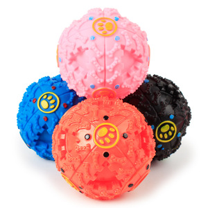 Jouet à mâcher indestructible pour chiens, en caoutchouc durable, pour l'entraînement, balle interactive anti-fuite pour la distribution de nourriture - Product Image 1