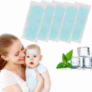 40 Parches de Gel Refrigerante para la Fiebre, Tiras de Gel Refrigerante para la Frente, Alivian el Dolor de Cabeza en Bebés, Niños y Adultos - Product Image 1