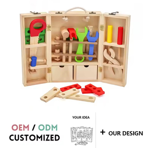Educational Play <strong>Kids</strong> Wooden Toy <strong>Tool</strong> <strong>Set</strong> for Preschoolers W03D103B - Product Image 1
