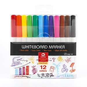 Mobee P-232 các loại <span class=keywords><strong>12</strong></span> màu sắc chất lượng cao bằng văn bản liên tục màu bút Công suất lớn nhiều màu Bảng đánh dấu - Product Image 5