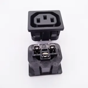 IEC C13 Panel outlet female connector for PDU 10A 250V industrial copper interface AC power socket