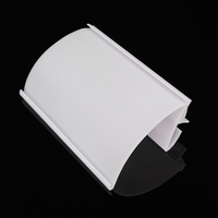 Étiquette de rayonnage de supermarché en PET/PVC transparente, sans BPA, qualité alimentaire, porte-prix double ligne, bande de données à crochet, noir/blanc, facile à utiliser