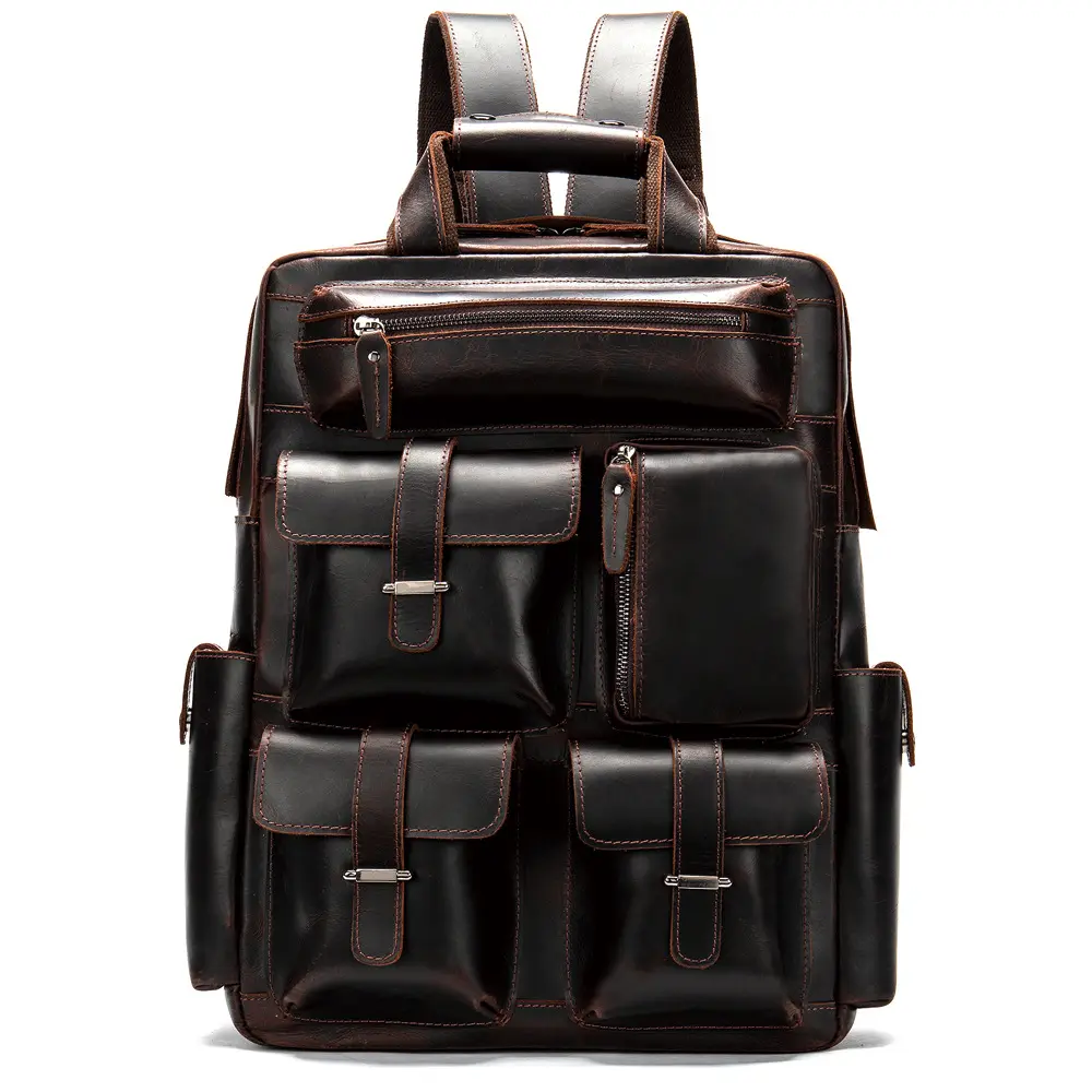 New Arrival 2023 Vintage Travel Bag For Men Genuine Leather Customization