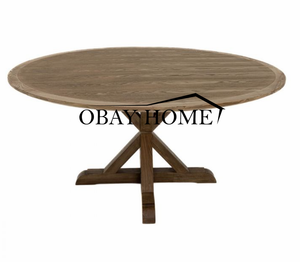 Venta caliente Mesa clásica con pata <span class=keywords><strong>de</strong></span> mesa <span class=keywords><strong>de</strong></span> madera maciza mesa <span class=keywords><strong>de</strong></span> comedor <span class=keywords><strong>vintage</strong></span> redonda <span class=keywords><strong>de</strong></span> madera <span class=keywords><strong>para</strong></span> <span class=keywords><strong>eventos</strong></span> <span class=keywords><strong>de</strong></span> granja y <span class=keywords><strong>alquiler</strong></span> <span class=keywords><strong>de</strong></span> fiestas - Product Image 3