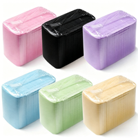 Bavoirs dentaires biodégradables en PLA, jetables, noirs, imperméables, 3 plis, pour patients médicaux, impression personnalisée pour cliniques, produits chirurgicaux
