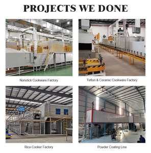 Dây chuyền sản xuất đồ nấu ăn bằng nhôm SunGlory, máy phun màu đáy nồi, máy sơn màu, máy mạ, dây chuyền phủ chống dính - Product Image 5