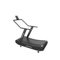 Tapis roulant incurvé en gros avec écran LED, moniteur de fréquence cardiaque sans fil, entraînement électrique, faible bruit, machine de course non motorisée