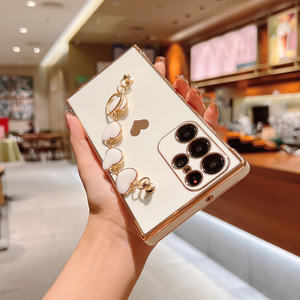 Bracciale da polso Love Heart custodia per telefono per Samsung S25 Ultra S24 S23 S22 S21 A56 A14 A52 <span class=keywords><strong>A53</strong></span> <span class=keywords><strong>Cover</strong></span> posteriore antiurto - Product Image 3