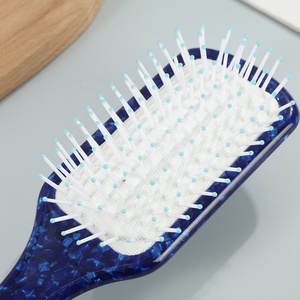 Nuevas llegadas: Peine para el cabello personalizado con logo, de acetato de celulosa de alta calidad y colorido, para mujer, ideal como artículo de regalo. - Product Image 6