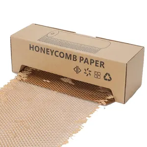 Качественная многообещающая сотовая бумага от производителя упаковочная крафт-бумага для упаковки сотовой бумаги с коробкой