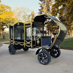 Cercueil moderne Chariot à chevaux Corbillard Funéraire Calèche tirée par des chevaux Personnalisé avec de haute qualité et à bas prix Équipement funéraire