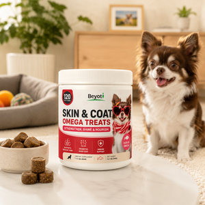 Camilan Anjing Kaya Omega untuk Kulit Berkilau & Kesehatan Kulit, Camilan Lembut untuk Anak Anjing dan Anjing Dewasa - Product Image 2