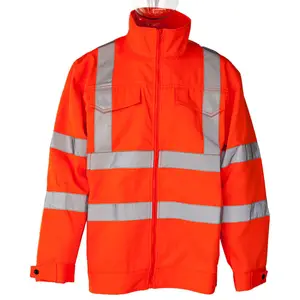 High Quality Low Price Road Hi Vis Safety Reflective Workwear Men's High Visibility Safety Reflective Work Jacket