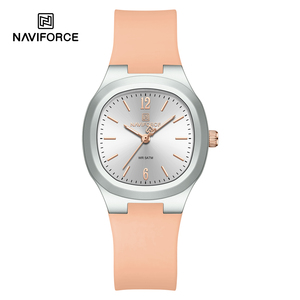 Montre pour femme NAVIFORCE officielle 7129, vente en gros, style <span class=keywords><strong>vintage</strong></span>, étanche 5ATM, minimaliste, bracelet en silicone, haute qualité - Product Image 1