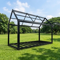 Conteneur Aménagé Détachable Moderne de Taille Standard, Étanche et Respirant, avec Structure en Acier Industrielle, pour Entrepôt Extérieur et Aménagement de Parc